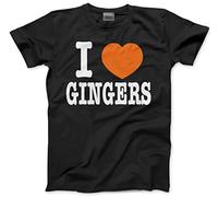 I Love Heart Gingers Men's Unisex T-Shirt - Black X-Small
