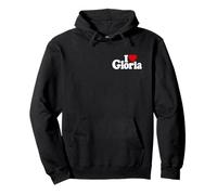 I LOVE HEART GLORIA NAME ON A TEE Pullover Hoodie