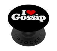I LOVE HEART GOSSIP TALK RUMORS PopSockets Adhesive PopGrip