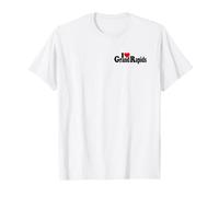 I Love Heart Grand Rapids Michigan (Black Text) T-Shirt