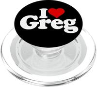 I LOVE HEART GREG GREGORY NAME ON A TEE PopSockets PopGrip for MagSafe