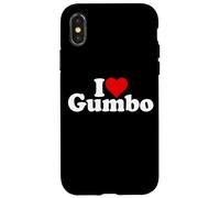 I LOVE HEART GUMBO LOUISIANA CREOLE STEW SOUP Case for iPhone X/XS