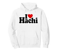 I LOVE HEART HACHI HACHIKO NAME ON A TEE Pullover Hoodie