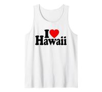 I Love Heart Hawaii Hawaiian Islands Tank Top