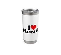 I Love Heart Hawaii Stainless Steel Insulated Tumbler