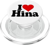 I LOVE HEART HINA NAME ON A TEE PopSockets PopGrip for MagSafe