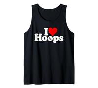 I Love Heart Hoops Basketball Tank Top