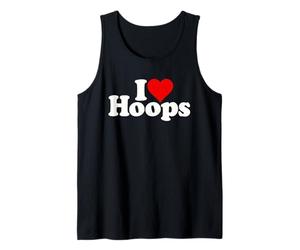 I Love Heart Hoops Basketball Tank Top
