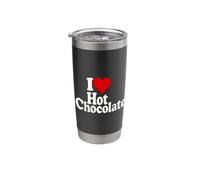 I Love Heart HOT Chocolate Cocoa Stainless Steel Insulated Tumbler