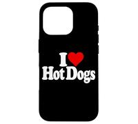 I LOVE HEART HOT DOGS WIENER SANDWICH SAUSAGE Case for iPhone 16 Pro