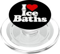 I LOVE HEART ICE BATHS COLD PLUNGE TUBS PopSockets PopGrip for MagSafe