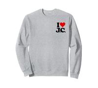 I LOVE HEART J.C. JC J C INITIALS NAME ON A TEE Sweatshirt