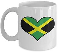 I Love Heart Jamaica Flag Design Gift Mug