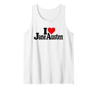 I Love Heart Jane Austen Tank Top
