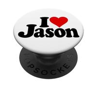 I LOVE HEART JASON NAME ON A TEE PopSockets Adhesive PopGrip