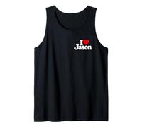 I Love Heart Jason Name ON A TEE Tank Top