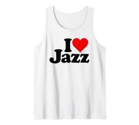 I LOVE HEART JAZZ MUSIC SONGS Tank Top