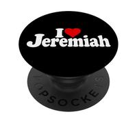 I LOVE HEART JEREMIAH NAME ON A TEE PopSockets Adhesive PopGrip