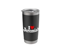 I Love Heart Jeremiah Name ON A TEE Stainless Steel Insulated Tumbler