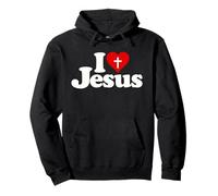 I LOVE HEART JESUS CHRIST Pullover Hoodie