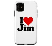 I LOVE HEART JIM JAMES JIMMY NAME ON A TEE Case for iPhone 11