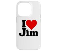 I LOVE HEART JIM JAMES JIMMY NAME ON A TEE Case for iPhone 14 Pro