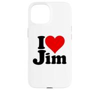 I LOVE HEART JIM JAMES JIMMY NAME ON A TEE Case for iPhone 15