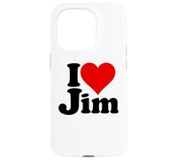 I LOVE HEART JIM JAMES JIMMY NAME ON A TEE Case for iPhone 15 Pro
