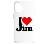 I LOVE HEART JIM JAMES JIMMY NAME ON A TEE Case for iPhone 16