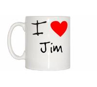 I Love Heart Jim Mug