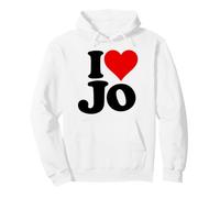 I LOVE HEART JO JOANNE JOANNA JOAN NAME ON A TEE Pullover Hoodie