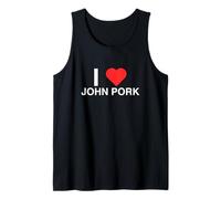 I Love Heart John Pork Unhinged Gen Z Teenager Meme Brainrot Tank Top
