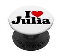 I LOVE HEART JULIA JULIE JULIETTE, YULIA PopSockets Adhesive PopGrip