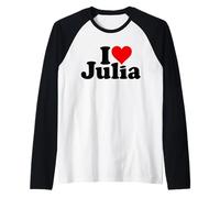 I Love Heart Julia Julie Juliette, Yulia Raglan Baseball Tee
