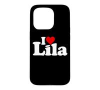 I LOVE HEART LILA NAME ON A TEE Case for iPhone 15 Pro