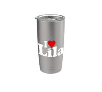 I Love Heart LILA Name ON A TEE Stainless Steel Insulated Tumbler