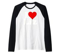 I Love Heart Liz Elizabeth Eliza Lizzy Elise Lisa Raglan Baseball Tee