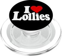 I LOVE HEART LOLLIES CANDY LOLLIPOPS PopSockets PopGrip for MagSafe