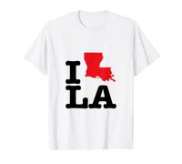 I Love (Heart) Louisiana State Map LA USA Value Graphic T-Shirt