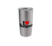 I Love Heart Ludwig Van Beethoven Stainless Steel Insulated Tumbler