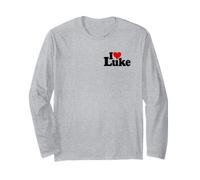 I Love Heart Luke Name ON A TEE Long Sleeve T-Shirt