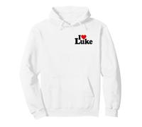 I LOVE HEART LUKE NAME ON A TEE Pullover Hoodie