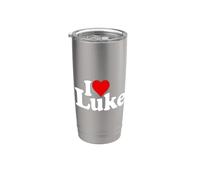 I Love Heart Luke Name ON A TEE Stainless Steel Insulated Tumbler