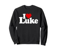 I LOVE HEART LUKE NAME ON A TEE Sweatshirt