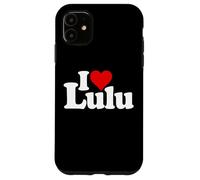 I LOVE HEART LULU NAME ON A TEE Case for iPhone 11