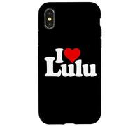 I LOVE HEART LULU NAME ON A TEE Case for iPhone X/XS