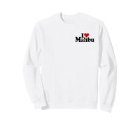 I LOVE HEART MALIBU CALIFORNIA Sweatshirt