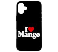 I LOVE HEART MANGO Case for iPhone 16 Plus