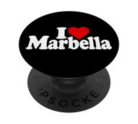 I LOVE HEART MARBELLA SPAIN ANDALUSIA COSTA DEL SOL PopSockets Adhesive PopGrip
