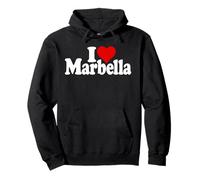 I LOVE HEART MARBELLA SPAIN ANDALUSIA COSTA DEL SOL Pullover Hoodie